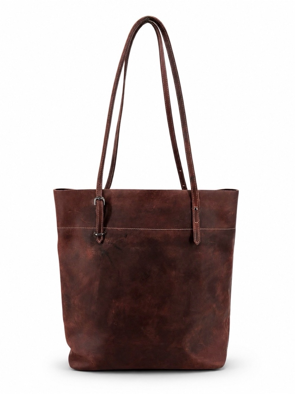 S-ZONE Brown Vintage Leather Work Tote Laptop Bag - Picture 16 of 16